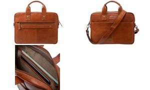 PRIDE&SOUL Notebook-Tasche SURPRISE, Leder, cognac