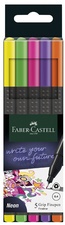 FABER-CASTELL Fineliner GRIP FINEPEN Neon, 5er Etui