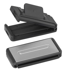 IWH KFZ-Gurtstopper, aus Kunststoff, schwarz