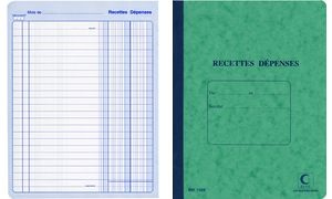 ELVE Piqûre "Recettes/Dépenses", 80 pages, 297 x 210 mm
