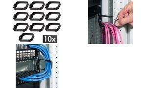 LogiLink 19" Kabelführungsbügel-Set, Kunststoff, 44 x 70 mm