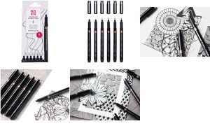 ROYAL TALENS Pigment Fineliner Complete, schwarz, 6er Set