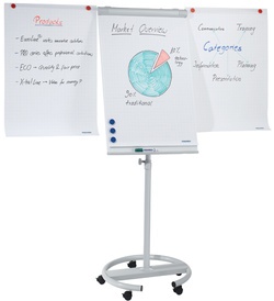 FRANKEN Flipchart "ECO Mobil", 680 x 1.050 mm, hellgrau