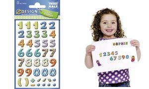 ZDesign SCHOOL Zahlen-Etiketten, Zahlen: 0-9, bunt