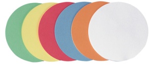 FRANKEN Moderationskarte, Kreis, Durchm.: 95 mm, sortiert