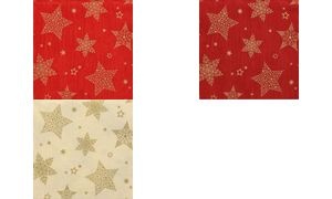 PAPSTAR Weihnachts-Motivservietten "Christmas Shine", rot