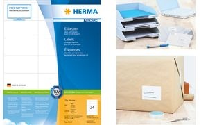 HERMA Universal-Etiketten PREMIUM, 70 x 36 mm, weiß