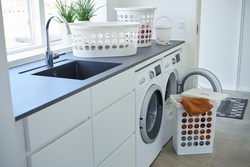 plast team Wäschekorb SPRINGFIELD, 30 Liter, weiß