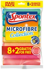 Spontex Mikrofaser-Allzwecktuch Collection, 8+2 GRATIS