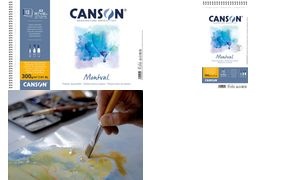 CANSON Aquarellblock "Montval", DIN A3, 300 g/qm