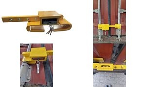 IWH Containerschloss, 220 - 410 mm, gelb