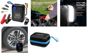 LogiLink 4-in-1 KFZ-Starthilfegerät, 7.200 mAh, schwarz