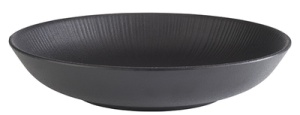 APS Speiseteller NERO tief, Durchmesser: 225 mm, schwarz