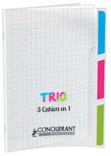 CONQUERANT CLASSIQUE Cahier "TRIO", 170 x 220 mm, seyès