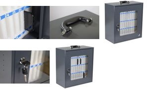 kangaro Smartphone-Schrank, 48 Fächer, dunkelgrau