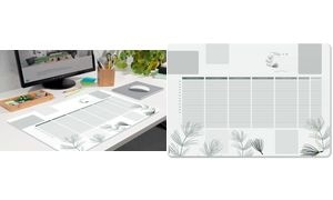 sigel Papier-Schreibunterlage "Weekly Planner Nature"