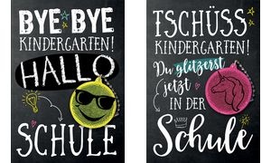 CACTUS Schulanfangs-Grußkarte "Bye Bye Kindergarten"