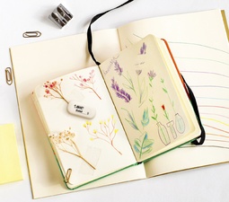 BIC Kautschuk-Radierer Galet, weiß, oval