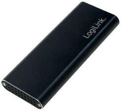LogiLink M.2 SATA Festplatten-Gehäuse, USB 3.1, schwarz