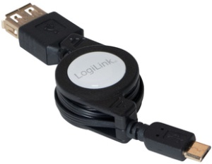 LogiLink Micro USB OTG Verlängerungskabel, USB-A - micro USB