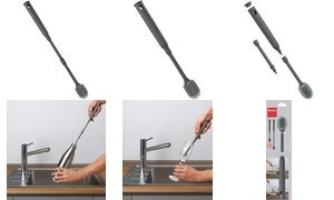 metaltex Flaschenbürste Brush-Up, aus PP, grau