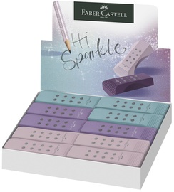 FABER-CASTELL Kunststoff-Radierer RollOn SPARKLE, sortiert