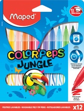 Maped Fasermaler COLOR'PEPS Jungle, 12er Kartonetui