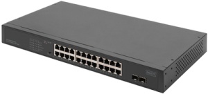 DIGITUS 19" Gigabit Netzwerkswitch, 24-Port, unmanaged