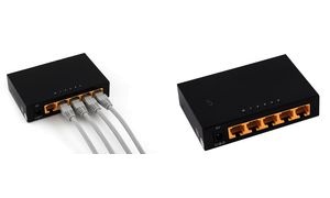 shiverpeaks Netzwerk-Switch, 5-fach, 1G, schwarz