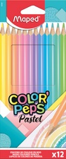 Maped Dreikant-Buntstift COLOR'PEPS Pastel, 12er Kartonetui