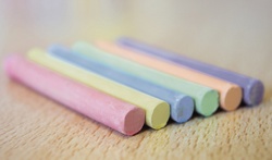 kangaro Wandtafelkreide, rund, farbig sortiert