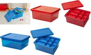 LEGO Sortier- & Aufbewahrungsbox SORT & STORE MEDIUM, rot