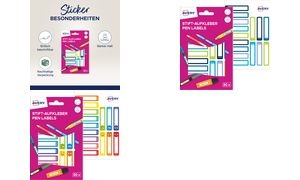 AVERY Stift-Etiketten, Papier, 10 x 50 mm, farbige Rahmen