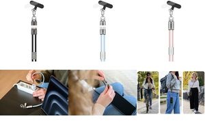 ANSMANN Smartphone Lanyard Kabel, USB-C - USB-C, schwarz
