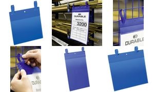 DURABLE Gitterboxtasche mit Lasche, A4 hoch, blau