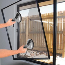 IWH Saugheber Aluminium, mit 2 Köpfen, Tragkraft: 80/100 kg