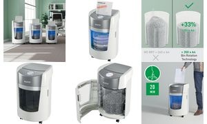 LEITZ Aktenvernichter IQ OptiMax 350 Small Office