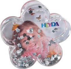 HEYDA Schneekugel "Glitzerblume"
