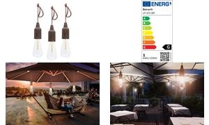 Securit Akku LED-Hängeleuchte COPENHAGEN, 3er Set