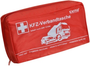 KALFF KFZ-Verbandtasche "Kompakt", Inhalt DIN 13164, schwarz
