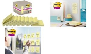 Post-it Haftnotizen super sticky Recycling z-notes, gelb