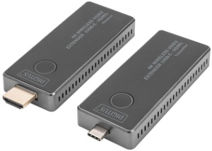 DIGITUS 4K Wireless Video Extender-Set, 30 m (USB-C - HDMI)