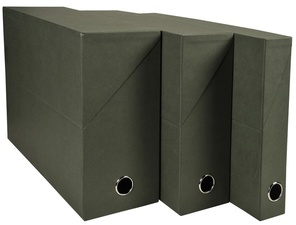 EXACOMPTA Archivbox, DIN A4, Karton, 90 mm, dunkelgrün