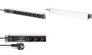 DIGITUS 19" Steckdosenleiste, Aluminiumprofil, 7-fach