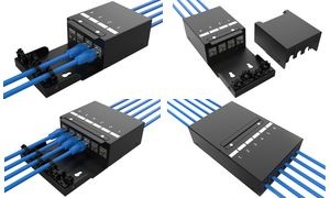 DIGITUS Konsolidierungspunkt-Gehäuse, 6-Port, schwarz