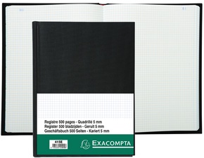 EXACOMPTA Geschäftsbuch, DIN A4, 150 Blatt, kariert