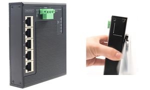 DIGITUS Industrie Gigabit Flat Switch, 5-Port, IP40