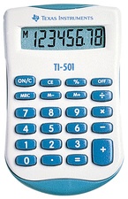 TEXAS INSTRUMENTS Taschenrechner TI-501, Batteriebetrieb