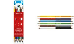 CARAN D'ACHE Buntstifte SWISSCOLOR BICOLOR Aquarelle