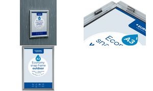EUROPEL Plakatrahmen ECONOMY OUTDOOR, DIN A3, 25 mm